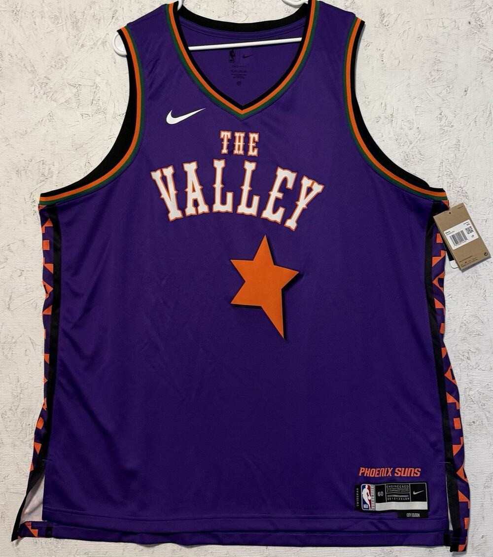 Nike Phoenix Suns NBA City Edition The Valley Dri-FIT Jersey Purple Men 3XL NEW